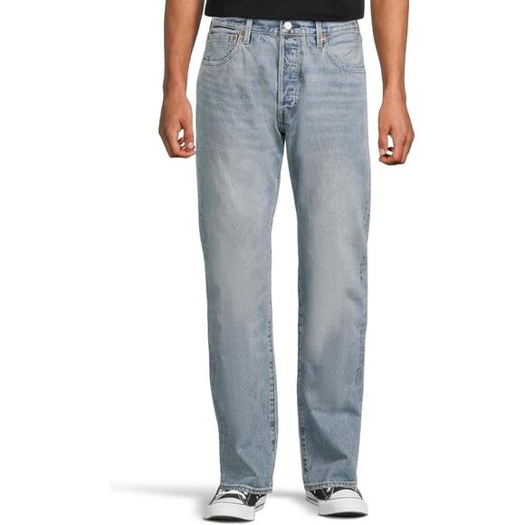 Levi's Premium 501 Men's Blue 93 Straight Leg Jeans Size 34X32 - Picture 1 of 10